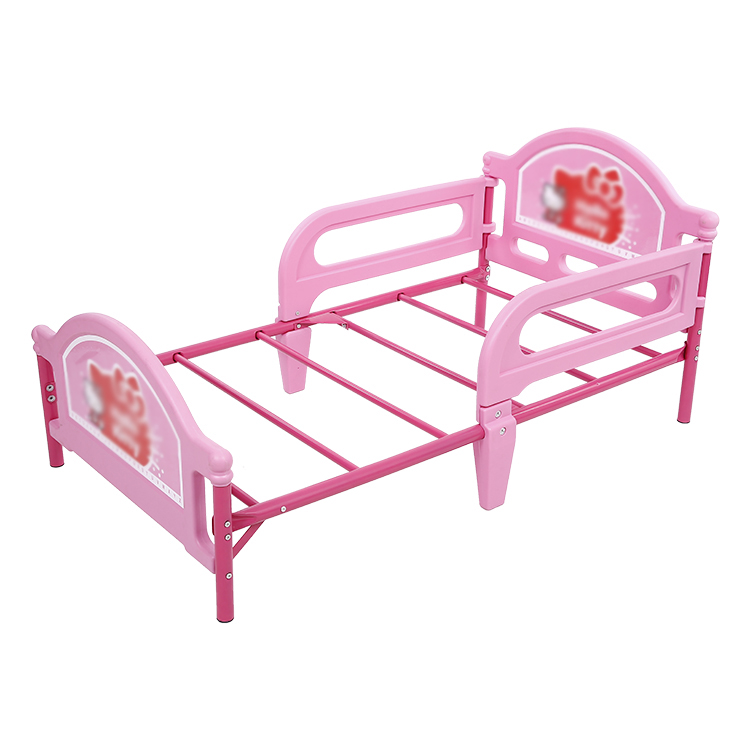 Лидер продаж Amazon, настраиваемая металлическая розовая синяя детская кровать для мальчиков и девочек