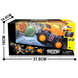 Camión de <span class=keywords><strong>Juguete</strong></span> Eléctrico Jacko Toys con Bidones de Aceite, Barricada, Luces y Música, Camión de Baile, Coche de Ingeniería con Botón de Arranque para Niños - Product Image 4