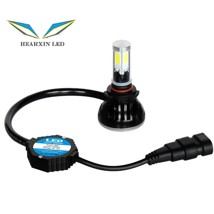 Faros delanteros LED para coche, bombillas COB de 4 lados, G5, H1, H3, H7, H11, H4, H27, HB3, HB5