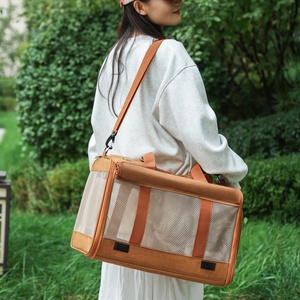 Nouveau <span class=keywords><strong>Sac</strong></span> <span class=keywords><strong>de</strong></span> <span class=keywords><strong>Transport</strong></span> Pliable et Respirant Grande Capacité pour Animaux <span class=keywords><strong>de</strong></span> Compagnie (Chats & Lapins) – Idéal pour Voiture et Sorties (Capacité Supérieure à 7kg) - Product Image 1