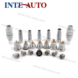 Connecteur Hybride EGG 2B 3B 8 + 1 Broches, Contacts Plaqués Chrome Noir, Mâle Femelle Circulaire Coaxial, Connecteur Métallique Fluide <span class=keywords><strong>B</strong></span> K - Product Image 1