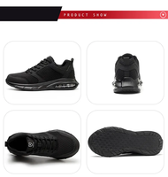 Sepatu Sneakers Mesh Bernapas Ringan Custom Brand Anti Selip Tahan Aus Semua Musim Unisex Outdoor Kasual Olahraga