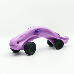 Nouveaux jouets de voiture à friction en silicone souple pour enfants, modèles de dessins animés, nouveauté, jouets de voiture Axolotl extensibles et compressibles - Product Image 1