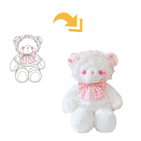 Peluche Lapin Lolita en Dentelle Ultra Douce Rembourrée Coton PP Lavable à l'Eau Cadeau Saint-Valentin Anniversaire Logo Personnalisé ODM OEM
