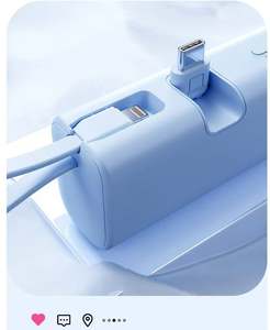 Nuevo Estilo, Banco de Energía Portátil de 5000 mAh con Cable Integrado - Product Image 2