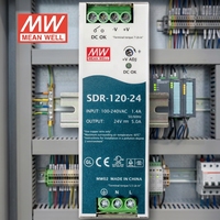 Alimentation électrique industrielle Mean Well SDR-120-12 à sortie unique 12V10A 120W sur rail DIN AC-DC SMPSPowerSupply avec certifications Itech Canare Md-sts