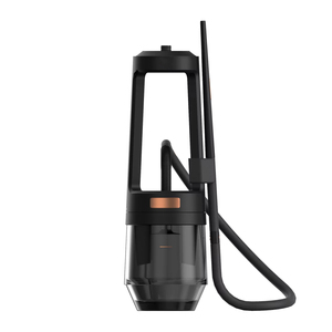 QUASAR Narguilé Noir en Verre Borosilicate de Haute Qualité et Métal, Ensemble Chicha de Luxe, Design Quasar Arguile, Chicha Sheesha - Product Image 1