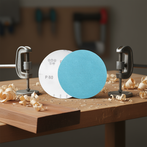 Discos de Lijado Resistentes con Velcro P80 de 150 mm para Acabado de Madera y Metal - Product Image 3