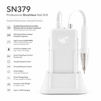 Machine à ongles sans fil professionnelle 45 000 tr/min avec écran HD, lime à ongles électrique rechargeable sans fil pour manucure