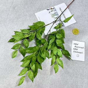 Nuovi eventi di arrivo appeso fiori di nozze verde seta foglie artificiali per la decorazione - Product Image 1