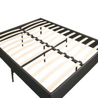Plateforme métallique minimaliste moderne pour hôtel ou maison, base de lit, base de lit, cadre de lit pour chambre à coucher
