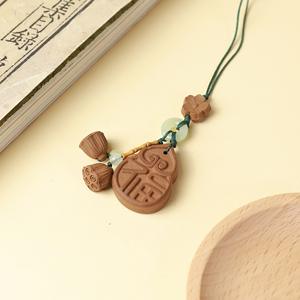 Collier porte-clés d'accessoires spirituels avec perles d'encens traditionnelles porte-bonheur Feng Shui et mélange d'encens aux herbes médicinales - Product Image 5