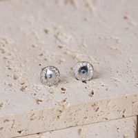 Chris April Evil Eye Pendientes Exótico Pendiente de plata esterlina 925