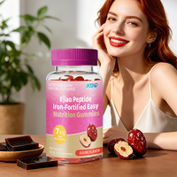 Complément Alimentaire en Fer Composé sous Forme de Gummies 4,0g par Gummy Saveur Jujube Naturelle Supplément de Fer Doux pour Femmes
