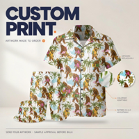 Heren op maat gemaakte carnavals shirt en shorts set 2-delig Caribisch strand outfit ademend geprint zomer vakantie groothandel kleding 2027