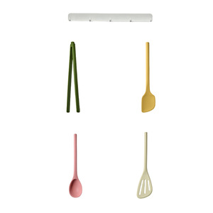 5 Piece Silicone Cooking Utensils Set Non Stick Spatula Scraper Kitchen <b>Tools</b> For Pancake Frying - Product Image 4