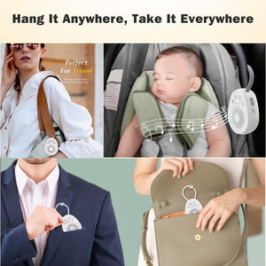 Mesin suara bayi, alat bantu tidur 20 suara alami menenangkan nada janin portabel kebisingan putih dengan kontrol Volume - Product Image 2