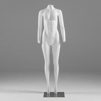 Support de présentation de mannequin invisible détachable en blanc mat 3D pour les magasins de vêtements pour hommes et femmes