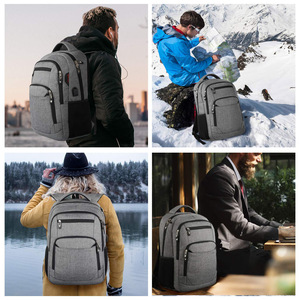 Personnalisé 2024 Logo Personnalisé Sac À Dos Pour Ordinateur Portable Collège École Affaires Antivol Smart Slim Sacs À Dos Pour Ordinateur Portable Sac Sac À Dos De Charge Usb - Product Image 5