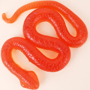 Bonbons Gélifiés Assortis aux Saveurs de Fruits, Sucrés et Acidulés, Certifiés <span class=keywords><strong>Halal</strong></span>, Modélisation Serpent Géant, Vente en Gros - Product Image 1