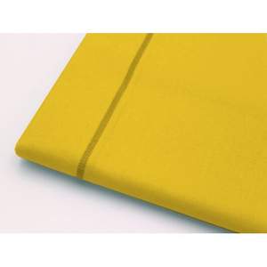 Sábana Plana 270x300cm 100% Algodón Amarillo Para Cama Super King Tamaño UK - Product Image 3