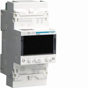 Hager HR554 Relè Differenziale Regolabile Tipo B LCD 4 Canali 3 Moduli DIN - Product Image 1
