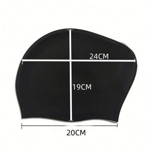 <b>Extra</b> <b>Large</b> Swimming Long Cap Waterproof Swim Hats Bathing Caps to Keep Hair Dry for Women Man - Product Image 3