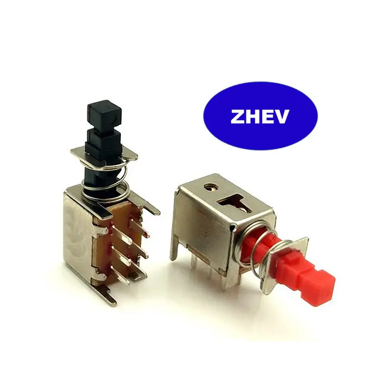 ZHEV Piano A03 Momentary Latching Push Switch With Self-Locking Button Reset