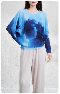 Chemisier élégant décontracté pour femme à manches chauve-souris, style coréen, rayé, ample et respirant, vente en gros en vrac - PY Fashion Design - Product Image 3