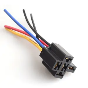 5针继电器插座线束电缆连接器DC 12V for Car