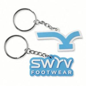 Vintage Custom Brand Antique Rubber Retro Motel Room Carabiner Key Ring Tag Promotional Hotel Keychain with Embossed Printing - Product Image 4