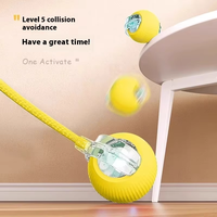 Luxe résistant aux morsures automatique Teaser balle chat jouet haute auto-amusement soulagement corde à sauter fournitures pour animaux de compagnie