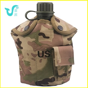 Botella de Agua de 1L para Exteriores, Camping, Senderismo, Supervivencia, con Bolsa Color Caqui - Product Image 5