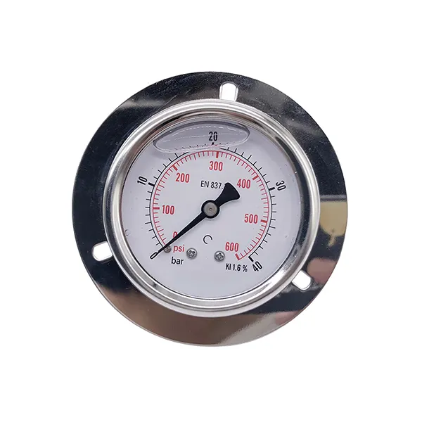 2.5 ''Flens Hoge Druk Flowmeter Air Compressor Gauge