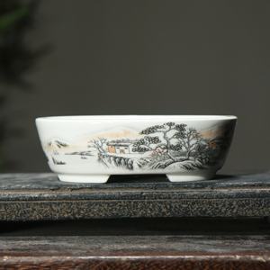 Yixing盆栽ポットセラミック釉ポット手描きポット - Product Image 3