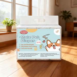 Nouvelles couches absorbantes jetables de haute qualité pour chiens mâles - Product Image 4