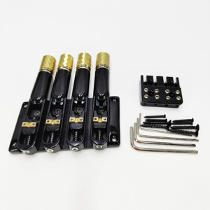 Kit <span class=keywords><strong>de</strong></span> pont <span class=keywords><strong>de</strong></span> guitare basse <span class=keywords><strong>haut</strong></span> <span class=keywords><strong>de</strong></span> <span class=keywords><strong>gamme</strong></span> à 4 cordes avec plaque <span class=keywords><strong>de</strong></span> tension et sellettes supérieure et inférieure, accessoires pour guitare basse - Product Image 3