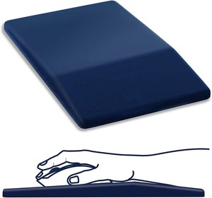 Tapis de souris épais Soulagement de la douleur du canal carpien Entièrement en mousse à mémoire de forme avec base en gel PU antidérapante - Product Image 1