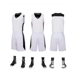 Ensemble de maillots de basket-ball pour hommes et femmes, sans manches, 100% polyester, été, grande taille, entraînement, compétition, maillot d'équipe - Product Image 2