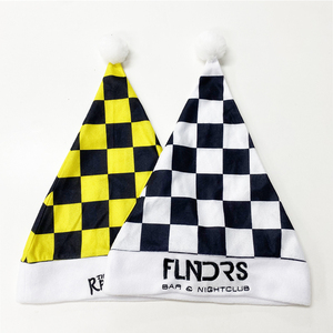 Casquette <span class=keywords><strong>de</strong></span> Noël en velours épais avec broderie <span class=keywords><strong>de</strong></span> logo <span class=keywords><strong>personnalisé</strong></span>, chapeau <span class=keywords><strong>de</strong></span> Noël, chapeau <span class=keywords><strong>de</strong></span> Père Noël pour célébrer - Product Image 4