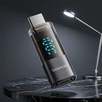 Adaptateur USB-C OTG Toocki Smart Visual avec affichage numérique, taux de transfert de 480 Mbps, charge rapide PD 100 W pour l'infodivertissement automobile
