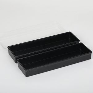 Compact Black Mahjong Tray Box 1.18 Inch Fit for 30mm American Mahjong Tiles Sturdy Portable Organizer Ideal for Ladies <b>Game</b> Day - Product Image 4