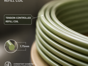 Filamento PLA de 1.75mm, 1KG, 8 Colores, Recargable, Sin Bobina, Ecológico, para Impresora 3D Bambu Lab, Creality, Prusa - Product Image 2