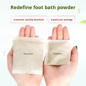 أكياس نقع القدمين بالشيح - أكياس عشبية طبيعية من الأرتيسيس أرجيي لإزالة السموم من القدمين، تعزيز الدورة الدموية والاسترخاء، 24 كيسًا/علبة - Product Image 3