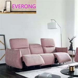 Sofá Eléctrico Chesterfield de Lujo para Sala de Estar, Nuevo Diseño en Tela con Funciones Relajantes para Hoteles y Villas - Product Image 4