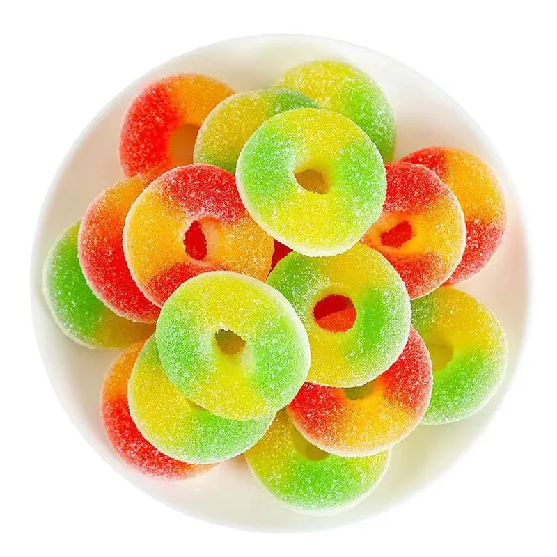 Atacado Bulk Gummy Jelly Candy Snacks Doces Frutados E Doces Exóticos Worm Sour Candy