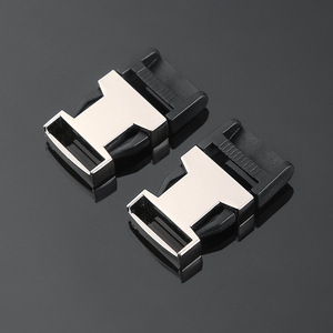 Sliding Buckle Zinc Alloy Silver Adjustable <b>Webbing</b> Buckle For Bags And Accessories Durable Hardware Fasteners - Product Image 1
