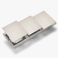 Interruptores y Enchufes de Pared WESA Ultrafinos con Botón Pulsador de 1/2/3 Vías, Enchufe Europeo de 1/2 Vía, Combinación Libre, Diseño Moderno de Lujo