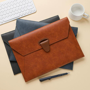 Porte-documents <span class=keywords><strong>en</strong></span> cuir PU, format <span class=keywords><strong>A4</strong></span>, avec fermeture magnétique, organiseur de documents, porte-fichiers - Product Image 1