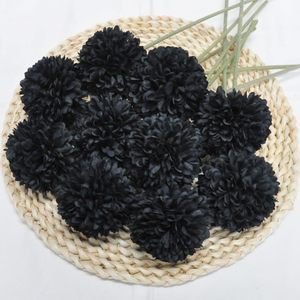 Ramo de Crisantemos Blancos Artificiales - Flores Falsas Realistas con Tallos Verdes, Flores de Plástico Duraderas, Flores Mixtas para Navidad - Product Image 2